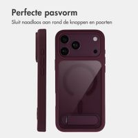 Accezz Hold Backcover met MagSafe Apple iPhone 18 Pro Max / 17 Pro Max - Dark Cherry