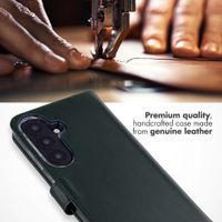 Selencia Genuine Leather Book Case Samsung Galaxy S26 FE - Green