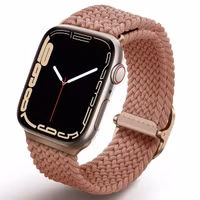 Uniq Aspen Braided bandje Apple Watch Series 1 t/m 10 / SE / Ultra (2) (44/45/46/49 mm) - Grapefruit Pink
