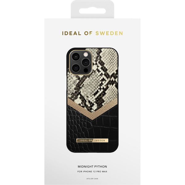 iDeal of Sweden Atelier Backcover Apple iPhone 12 Pro Max - Midnight Python