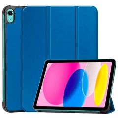 imoshion Trifold Bookcase Apple iPad 11 (2025) 11 inch A16 / iPad 10 (2022) 10.9 inch - Cobalt Blue
