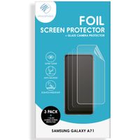 imoshion Screenprotector Folie 3 Pack + Camera Protector Glas Samsung Galaxy A71