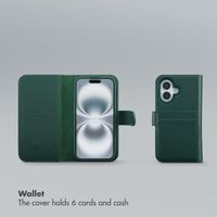 Selencia Olyn Detachable Bookcase with MagSafe Apple iPhone 16 - Green