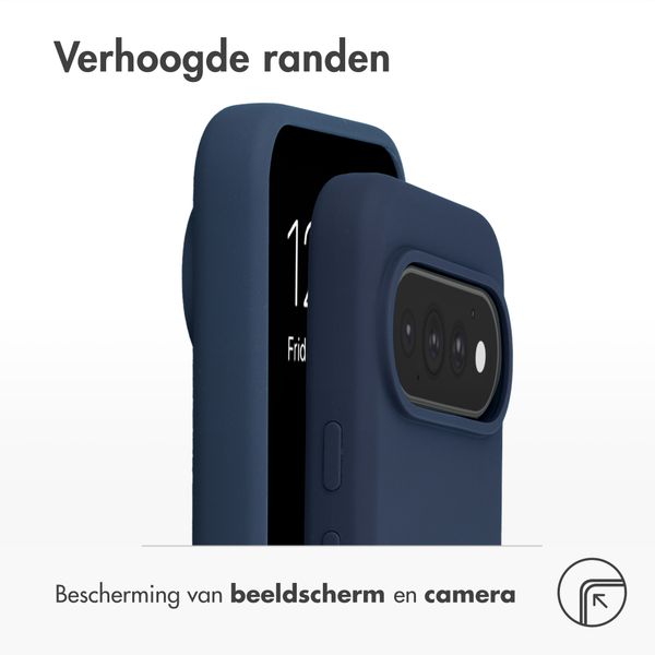 Accezz Liquid Silicone Backcover met MagSafe Google Pixel 11 / 11 Pro / 10 / 10 Pro - Donkerblauw