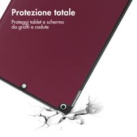 imoshion Trifold Bookcase Apple iPad 9 (2021) 10.2 inch / iPad 8 (2020) 10.2 inch / iPad 7 (2019) 10.2 inch - Bordeaux