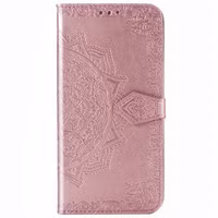 Mandala Bookcase Apple iPhone 12 (Pro) - Rosé Goud