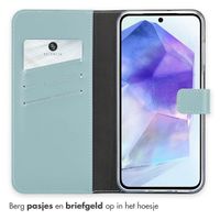 Selencia Echt Lederen Bookcase Samsung Galaxy A26 - Air Blue