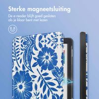 imoshion Design Slim Hard Case Bookcase Kobo Clara Colour / BW - Flower Tile