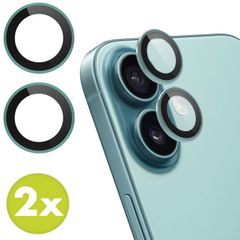 imoshion 2 Pack Camera lens protector Apple iPhone 16 / 16 Plus - Teal