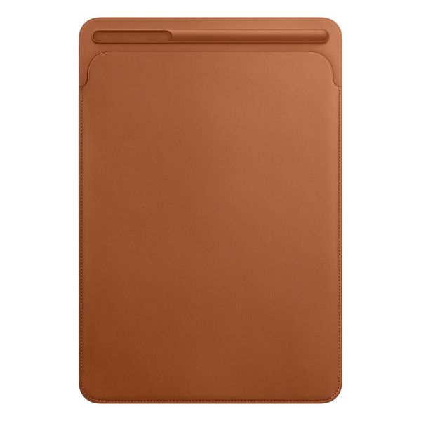 Apple Leather Sleeve iPad 9 (2021) 10.2 inch / 8 (2020) 10.2 inch / 7 (2019) 10.2 inch / Pro 10.5 (2017) / Air 3 (2019) - Saddle Brown