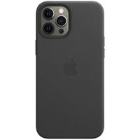 Apple Leather Backcover MagSafe Apple iPhone 12 Pro Max - Black