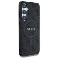 Guess Classic 4G Logo Backcover met MagSafe Samsung Galaxy S25 Plus - Zwart