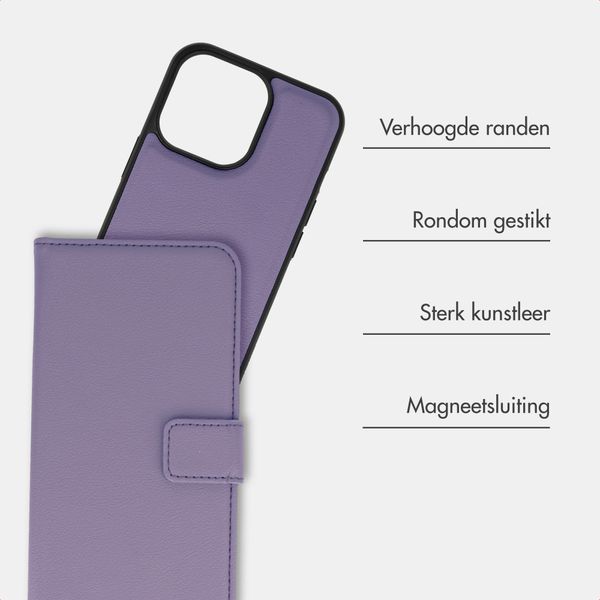 imoshion Uitneembare 2-in-1 Luxe Bookcase Apple iPhone 13 Pro - Paars
