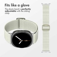 imoshion Elastic Nylon Band Samsung Galaxy Watch 9 (40/44mm) / Watch 8 (40/44mm) / Classic (46mm) - Beige