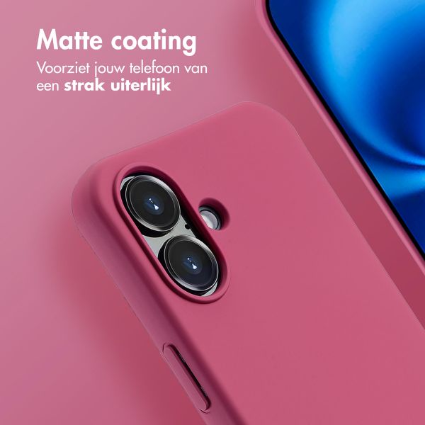 imoshion Color Backcover met afneembaar koord MagSafe Apple iPhone 16 - Raspberry