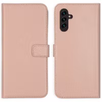 Selencia Echt Leren Bookcase Samsung Galaxy A13 (5G) / A04s - Dusty Pink