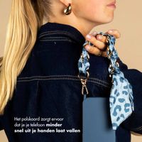 Selencia Luxe Polskoord met Sjaal - Blauw