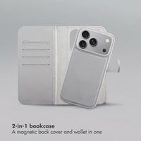 Accezz Edge detachable Bookcase with MagSafe Apple iPhone 18 Pro / 17 Pro - Grey