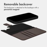 imoshion Detachable 2-in-1 Luxury Bookcase Apple iPhone 17 - Brown