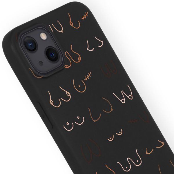 imoshion Design hoesje iPhone 13 - Boobs all over - Zwart