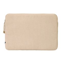 Selencia Corduroy Laptop hoes 15-16 inch - Laptopsleeve - Beige