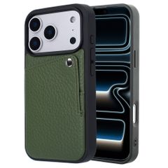 Selencia Riva Backcover met Pashouder Apple iPhone 17 Pro Max - Sage Green