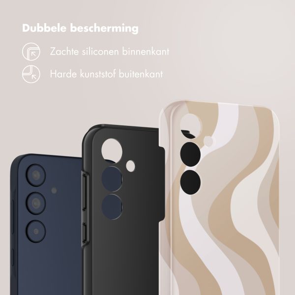 Selencia Vivid Tough Backcover Samsung Galaxy A35 - Desert Waves Beige