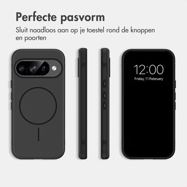 imoshion Color Backcover met Thin MagSafe Ring Google Pixel 9 / 9 Pro - Zwart