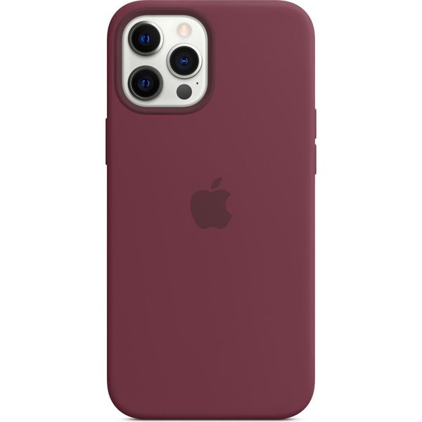 Apple Silicone Backcover MagSafe iPhone 12 Pro Max - Plum