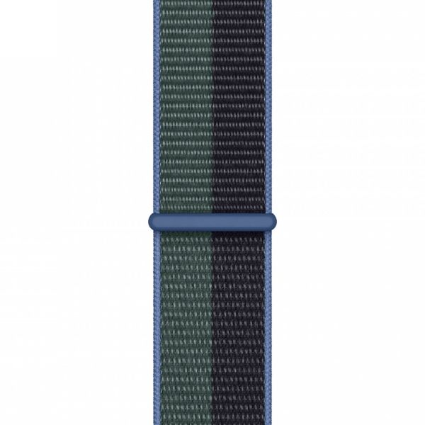 Apple Sport Loop band Apple Watch Series 1 t/m 9 / SE (38/40/41 mm) | Series 10 / 11 (42 mm) - Midnight Green