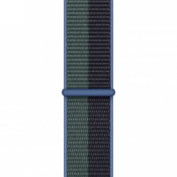 Apple Sport Loop Band Apple Watch Series 1 t/m 9 / SE (38/40/41 mm) | Series 10 (42 mm) - Midnight/Eucalyptus