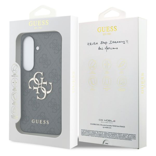 Guess 4G Metal Logo Backcover Samsung Galaxy S26 - Zwart