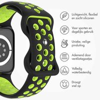 imoshion Sport⁺ bandje Apple Watch Series 1 t/m 9 / SE (38/40/41 mm) | Series 10 (42 mm) - Maat M/L - Black Volt