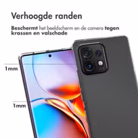 Accezz Clear Backcover Motorola Edge 40 Pro - Transparant