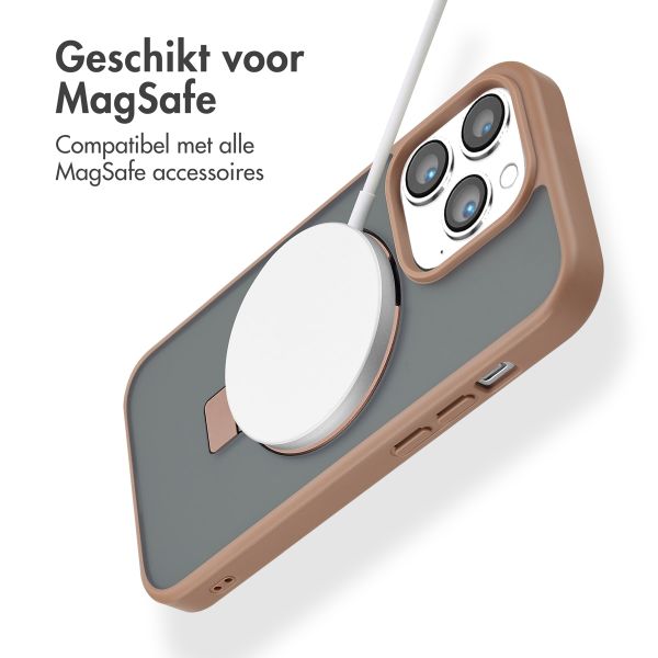 Accezz Ring Stand Backcover met MagSafe iPhone 14 Pro - Brown