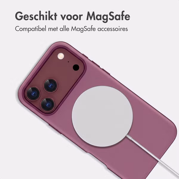 imoshion Color Backcover met Thin MagSafe Ring Apple iPhone 18 Pro / 17 Pro - Paars
