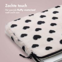 imoshion Fluffy Laptop hoes 13-14 inch - Laptopsleeve - Hearts