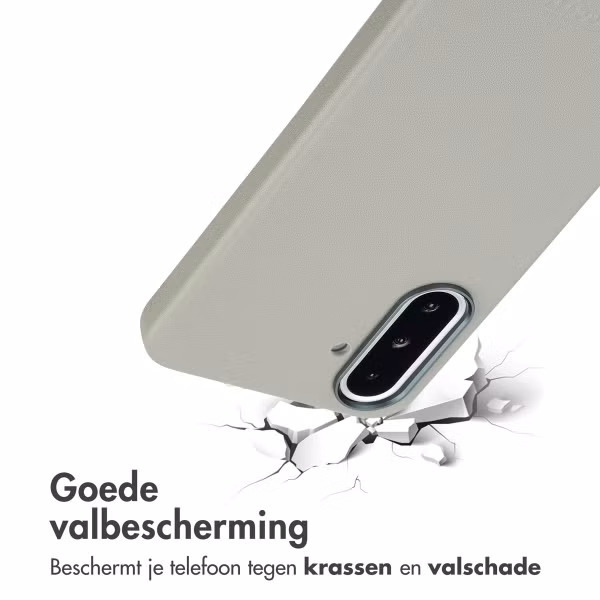 Accezz MagSafe Leather Backcover Samsung Galaxy A36 / A56 - Light Grey