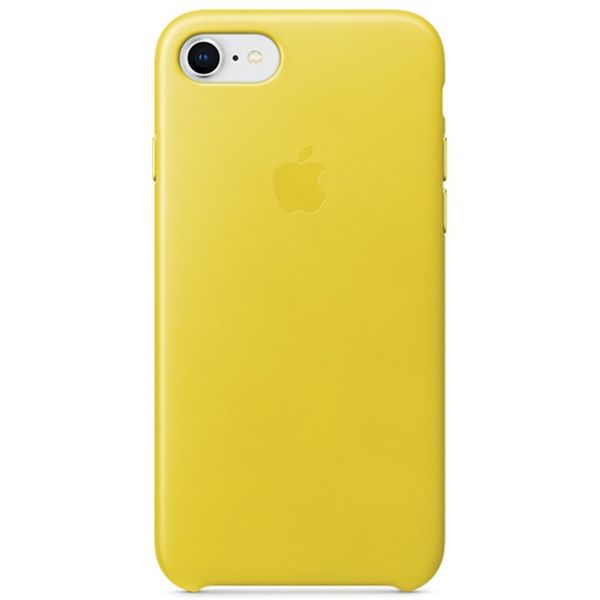 Apple Leather Backcover iPhone SE (2022 / 2020) / 8 / 7 - Spring Yellow