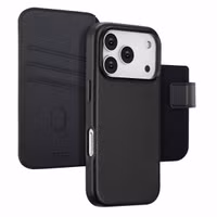 Accezz Leather Bookcase 2-in-1 met MagSafe Apple iPhone 17 Pro - Onyx Black