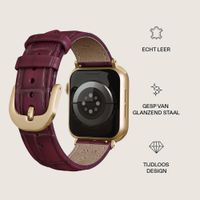 Burga Genuine Leather Band Apple Watch | 38/40/41/42 mm - Mobwife / Gold