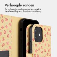 imoshion Design Bookcase Apple iPhone 12 (Pro) - Sunny Yellow Petite Flowers