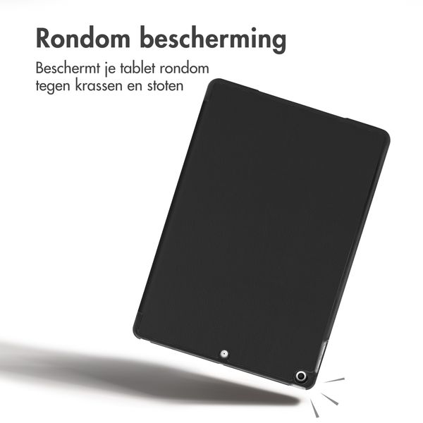 imoshion Trifold Bookcase Apple iPad 9 (2021) 10.2 inch / iPad 8 (2020) 10.2 inch / iPad 7 (2019) 10.2 inch - Zwart