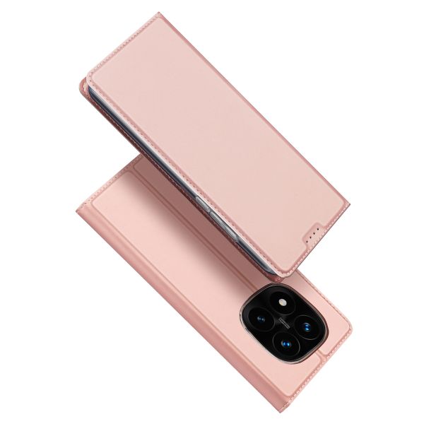 Dux Ducis Slim Softcase Bookcase Xiaomi Redmi Note 14 Pro Plus (5G) - Rosé Goud