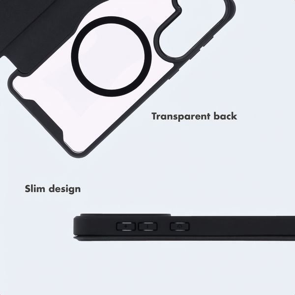 imoshion Transparent Bookcase with MagSafe Samsung Galaxy A37 (5G) - Black