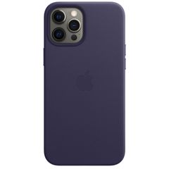 Apple Leather Backcover MagSafe Apple iPhone 12 Pro Max - Deep Violet