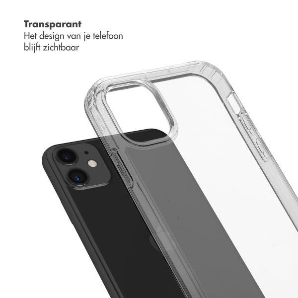Selencia Backcover met afneembare haakjes Apple iPhone 11 - Transparant