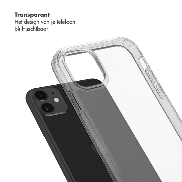 Selencia Backcover met afneembare haakjes iPhone 11 - Transparant