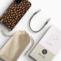 Selencia Nova Real Leather Back Cover with Card Holder Apple iPhone 16 - Fawn Chic
