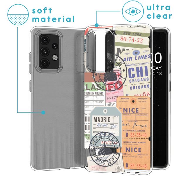 imoshion Design hoesje Samsung Galaxy A52(s) (5G/4G) - Reizen - Multicolor